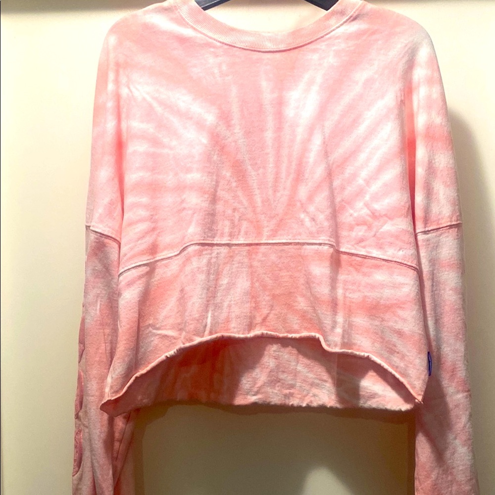 Used Women Disney Pink/Peach Tie-Dye Spirit Jersey